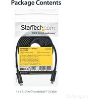 StarTech.com USB-C kabel (USB-C naar USB-C kabel voor maximaal 5K 60Hz video-overdracht, 2m USB-C verlengkabel) (TBLT3MM2MA) - thumbnail