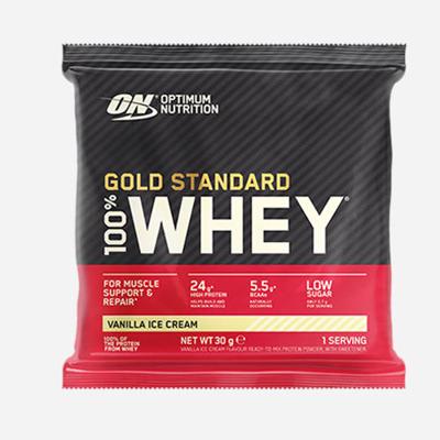 Gold Standard 100% Whey Sachets | Optimum Nutrition | Vanilla Ice Gold Standard 100% Whey Sachets | Optimum Nutrition | Vanilla Ice