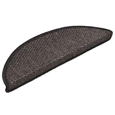 VidaXL Trapmatten zelfklevend 15st sisal-look 56x17x3cm antracietkleur