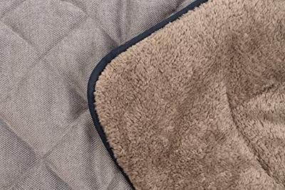 DGS Nano Chenille Sleeper Cushion Lex L: 121 cm B: 78 cm H: 3,5 cm grijs