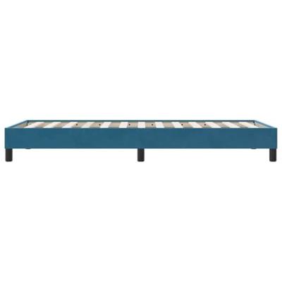 Bedframe zonder matras 90x220 cm fluweel donkerblauw