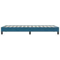 Bedframe zonder matras 90x220 cm fluweel donkerblauw - thumbnail