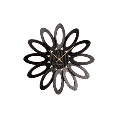 Karlsson - Wall clock Fiore wood veneer black Karlsson - Wall clock Fiore wood veneer black