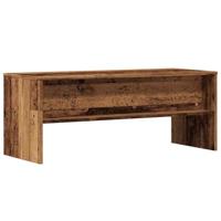Tv-meubel 100x40x40 cm bewerkt hout oud houtkleurig - thumbnail
