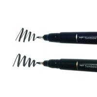 Tombow • fudenosuke brushpen black 2pcs - thumbnail
