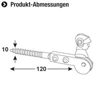 Connex Draailuikstop 10X120 Bvz - DYB2901501 - thumbnail
