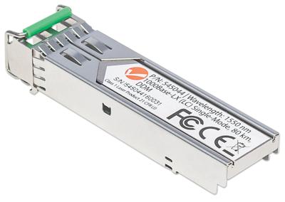 Intellinet Gigabit SFP Mini GBIC Transceiver 1000Base-LX (LC) single-mode poort bereik tot 80 km golflengte 1550 nm