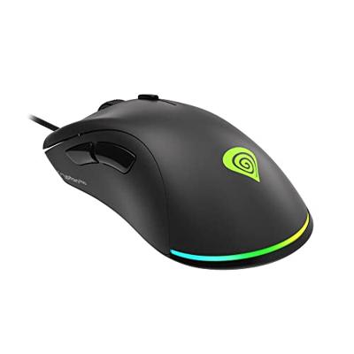Muis Genesis NMG-1713 Zwart 6400 dpi (1 Stuks)