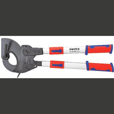 Knipex 95 32 060 95 32 060 Ratel-kabelsnijder Geschikt voor (striptechniek) Aluminium- en koperkabel, een- en meerdraads 60 mm 740 mm²