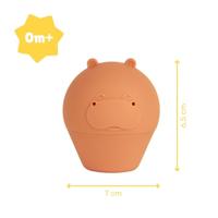 Badabulle Set van 4 badsproeiers - Zacht siliconen badspeelgoed - Open om te wassen - thumbnail