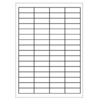 A4 etiketten 48,3 x 16,9 mm wit 100 vel huismerk - thumbnail