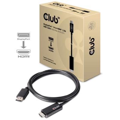 club3D CAC-1082 DisplayPort-kabel DisplayPort / HDMI Adapterkabel DisplayPort-stekker, HDMI-A-stekker 2.00 m Zilver club3D CAC-1082 DisplayPort-kabel DisplayPort / HDMI Adapterkabel DisplayPort-stekker, HDMI-A-stekker 2.00 m Zilver