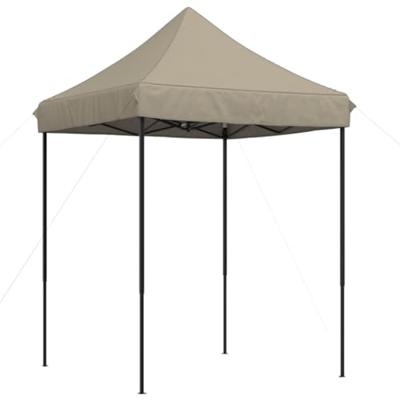Partytent inklapbaar pop-up 200x200x306 cm taupe - thumbnail