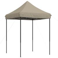 VidaXL Partytent inklapbaar pop-up 200x200x306 cm taupe - thumbnail