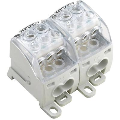 Weidmüller 1562180000 Verdeelblok Schroeven Grijs, Transparant 1 stuk(s) Piece