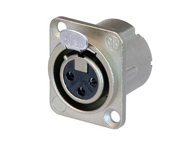 Neutrik NC3FD-LX XLR-connector Flensbus, contacten recht Aantal polen: 3 Zilver 1 stuk(s) Neutrik NC3FD-LX XLR-connector Flensbus, contacten recht Aantal polen: 3 Zilver 1 stuk(s)