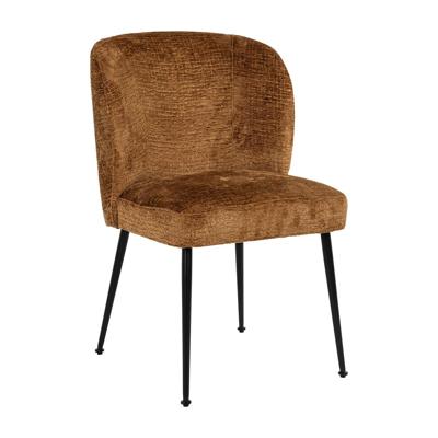 Richmond Eetkamerstoel 'Fallon' Chenille, kleur Cognac Richmond Eetkamerstoel 'Fallon' Chenille, kleur Cognac