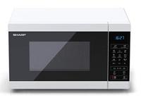 Sharp YC-MG02E-W magnetron Aanrecht 20 l 800 W Blauw, Wit - thumbnail