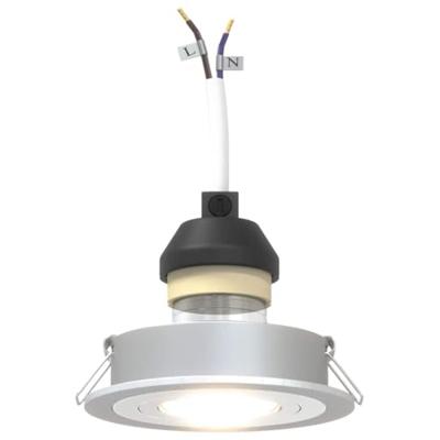 VidaXL Spotje zilver 9 x 9 x 2 cm aluminium