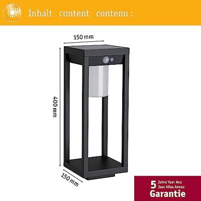 Paulmann 94573 Marisol Decoratieve lamp op zonne-energie Energielabel: G (A - G) 5.5 W Warmwit Zwart Paulmann 94573 Marisol Decoratieve lamp op zonne-energie Energielabel: G (A - G) 5.5 W Warmwit Zwart