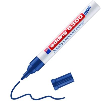 Edding 8300 industry permanent marker 4-8300003 Permanent marker Blauw Watervast: Ja