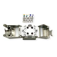 ROLINE Cat.6 (Class E)/Keystone, RJ-45, afgeschermd, zonder gereedschap, compact, zilverkleurig - thumbnail
