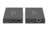 Digitus DS-55507 HDMI / RJ45 Adapter [1x HDMI-bus - 1x HDMI-bus] Zwart 4K UHD - thumbnail
