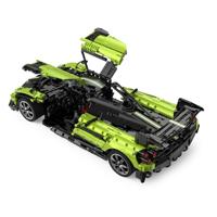 Pagani Huayra BC 1:8 bouwstenen/bouwset - Groen - thumbnail