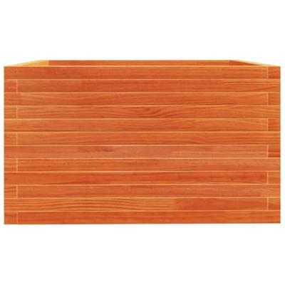 Plantenbak 80x80x49,5 cm massief grenenhout wasbruin