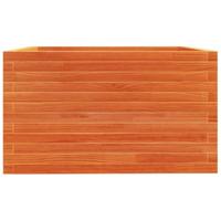 Plantenbak 80x80x49,5 cm massief grenenhout wasbruin - thumbnail