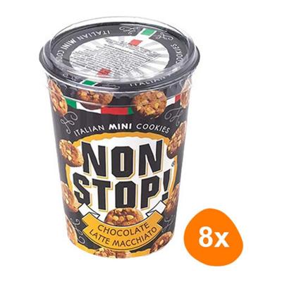 Non Stop! - Italian Mini Cookies Latte Macchiato Chocolate - 8x 125g