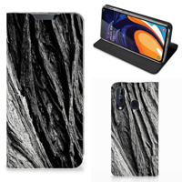 Book Wallet Case Samsung Galaxy A60 Boomschors Grijs - thumbnail