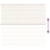 VidaXL Zebra rolgordijn 155x150 cm stofbreedte 150,9cm marmerbeige - thumbnail