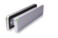 Homebox brievenbus - buitenklep geanodiseerd aluminium binnenklep RAL7047 - thumbnail