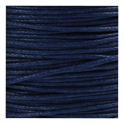Creotime katoenkoord donkerblauw 1 mm dik 40 m