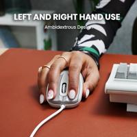 Perixx PERIMICE-209 U M Muis Kabelgebonden Optisch Beige 3 Toetsen 1000 dpi - thumbnail