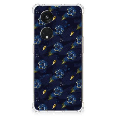 Doorzichtige Silicone Hoesje voor OPPO Reno8 T 5G Voetbal