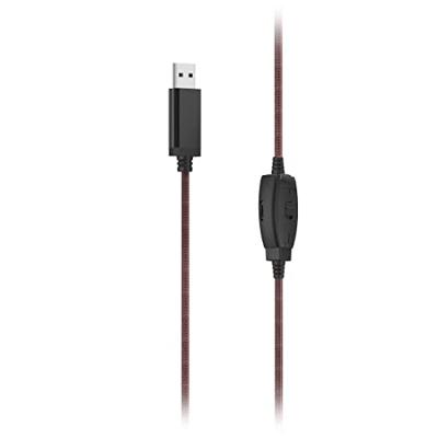 Hama On Ear headset Kabel Stereo Zwart, Rood Volumeregeling Computer