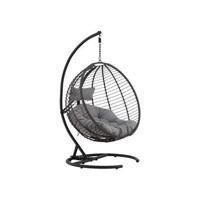 Venture Home Bacolod Hangstoel 124 x 205 x 134 - Zwart - thumbnail