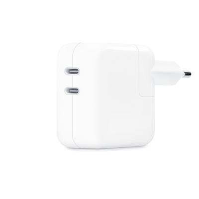 Apple 35W Dual USB-C® Port Power Adapter USB-oplader 35 W 2x USB-C Binnen Apple 35W Dual USB-C® Port Power Adapter USB-oplader 35 W 2x USB-C Binnen