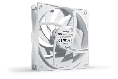 BeQuiet PURE WINGS 3 White 120mm PWM high-speed PC-ventilator Wit (b x h x d) 120 x 25 x 120 mm