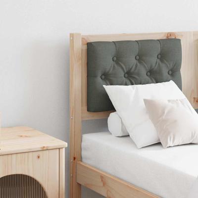 Hoofdbord Anders Bruin en donkergrijs 135 cm Massief grenenhout