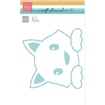 Marianne Design • craft stencil cat by marleen