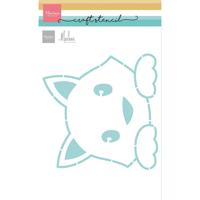 Marianne Design • craft stencil cat by marleen - thumbnail