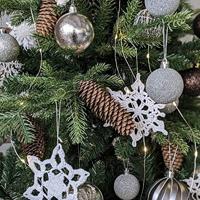 Kerstballen mix kunststof zilver 30dlg - thumbnail