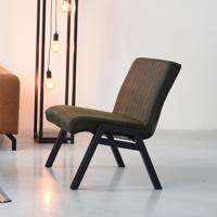 LABEL51 Fauteuil Matz - Army green - Microfiber - thumbnail