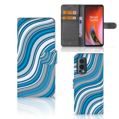 OnePlus Nord 2 5G | Telefoon Hoesje | Waves Blue OnePlus Nord 2 5G | Telefoon Hoesje | Waves Blue