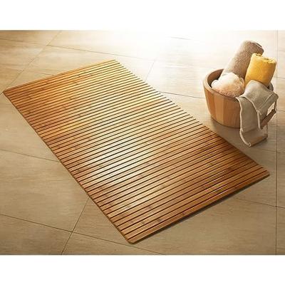 Kleine Wolke badmat bambus 50x80 cm bruin