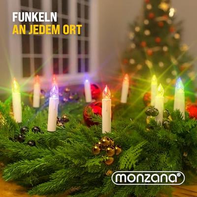 20 set LED Kerstboomverlichting kaarsen met afstandsbediening in kleur 20 set LED Kerstboomverlichting kaarsen met afstandsbediening in kleur