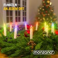 20 set LED Kerstboomverlichting kaarsen met afstandsbediening in kleur - thumbnail